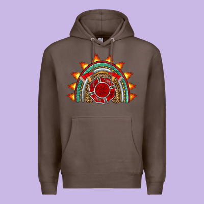 Firefighter Rainbow Premium Hoodie Designed By Artiststas