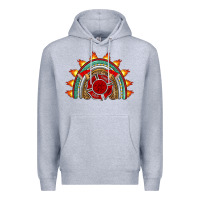 Heather Grey firefighter rainbow Premium Hoodie - Artiststas