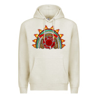 Oatmeal Heather firefighter rainbow Premium Hoodie - Artiststas