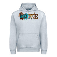 Heather Grey western love Urban Hoodie - AdoDesignShop