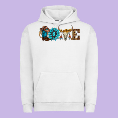 Western Love Urban Hoodie Designed By Adodesignshop