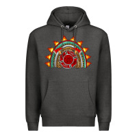 Charcoal Heather firefighter rainbow Premium Hoodie - Artiststas