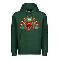 Sports Green firefighter rainbow Premium Hoodie - Artiststas