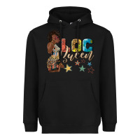 Black afro woman loc queen Heavyweight Hoodie - texasbilliewilder
