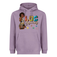 Lavender afro woman loc queen Heavyweight Hoodie - texasbilliewilder