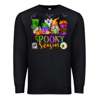 Black Spooky Season Coffee Cups Premium Sweatshirt - texasbilliewilder