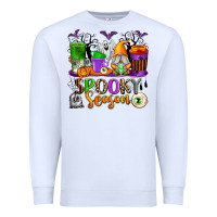 White Spooky Season Coffee Cups Premium Sweatshirt - texasbilliewilder