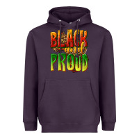 Plum black and proud Heavyweight Hoodie - texasbilliewilder