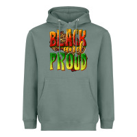 Sage black and proud Heavyweight Hoodie - texasbilliewilder