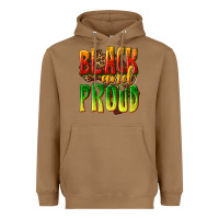 Toasted Coconut black and proud Heavyweight Hoodie - texasbilliewilder