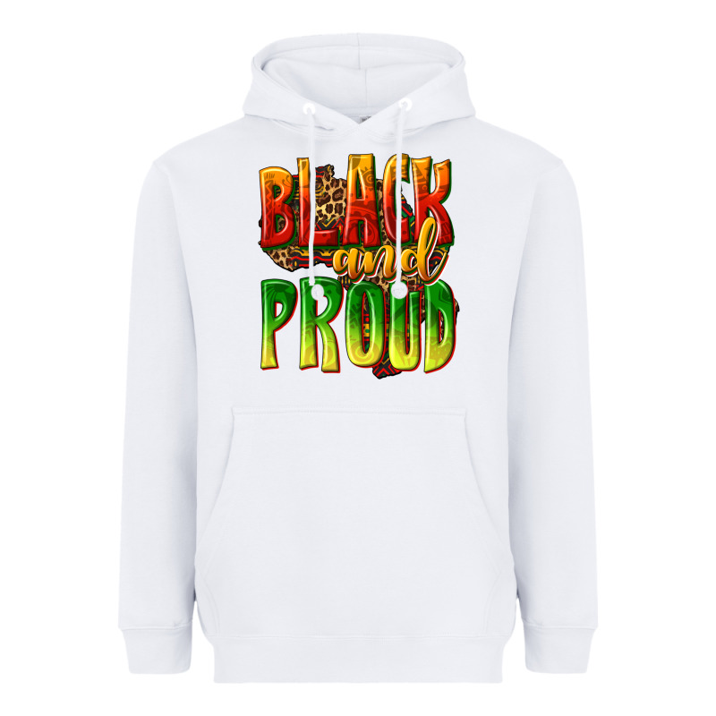 Black And Proud Heavyweight Hoodie by texasbilliewilder | Teevron