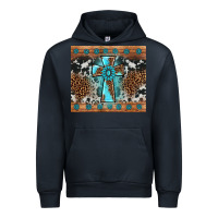 Navy gemstone leopard cross Urban Hoodie - AdoDesignShop