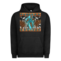 Pigment Black gemstone leopard cross Urban Hoodie - AdoDesignShop