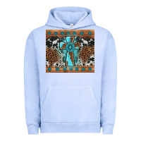 Pigment Grape Ice gemstone leopard cross Urban Hoodie - AdoDesignShop