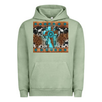 Gemstone Leopard Cross Urban Hoodie | Teevron