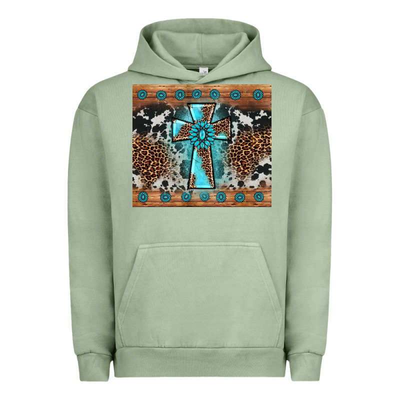 Gemstone Leopard Cross Urban Hoodie by AdoDesignShop | Teevron