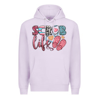 Lilac scrub life Premium Hoodie - BundleAndBundleShop