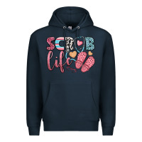 Navy scrub life Premium Hoodie - BundleAndBundleShop
