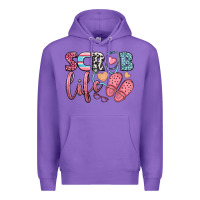 Purple scrub life Premium Hoodie - BundleAndBundleShop