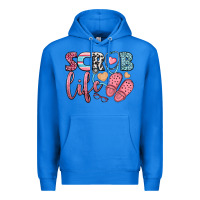 True Royal scrub life Premium Hoodie - BundleAndBundleShop