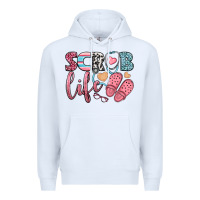 White scrub life Premium Hoodie - BundleAndBundleShop