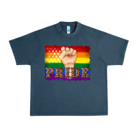 Midnight Navy lgbtq  flag and hand pride Urban Heavy Tee - Artiststas