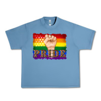 Pebble Blue lgbtq  flag and hand pride Urban Heavy Tee - Artiststas