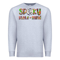 Heather Grey Spooky State of Mind Premium Sweatshirt - texasbilliewilder