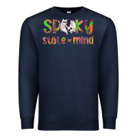 Navy Spooky State of Mind Premium Sweatshirt - texasbilliewilder
