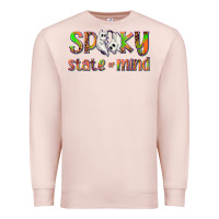 Pale Pink Spooky State of Mind Premium Sweatshirt - texasbilliewilder