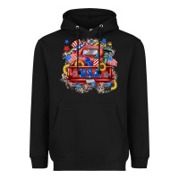 Black usa truck Heavyweight Hoodie - Zillion Design Studio