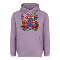 Lavender usa truck Heavyweight Hoodie - Zillion Design Studio