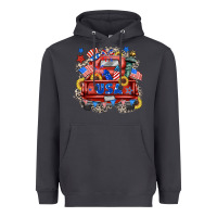 Smoke usa truck Heavyweight Hoodie - Zillion Design Studio