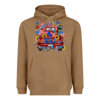 Toasted Coconut usa truck Heavyweight Hoodie - Zillion Design Studio