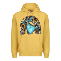 Antique Gold sunflower gemstone rainbow Premium Hoodie - JahusDesignShop