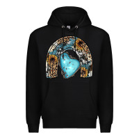 Black sunflower gemstone rainbow Premium Hoodie - JahusDesignShop