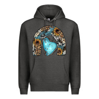 Charcoal Heather sunflower gemstone rainbow Premium Hoodie - JahusDesignShop