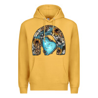Mustard sunflower gemstone rainbow Premium Hoodie - JahusDesignShop