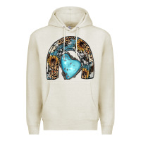 Oatmeal Heather sunflower gemstone rainbow Premium Hoodie - JahusDesignShop