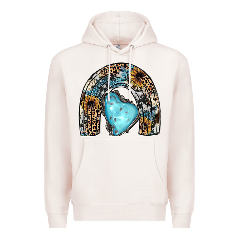 Sunflower Gemstone Rainbow Premium Hoodie by JahusDesignShop | Teevron