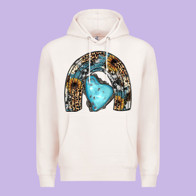 Sunflower Gemstone Rainbow Premium Hoodie Designed By Jahusdesignshop