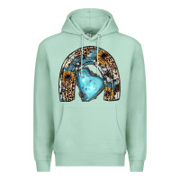 Seafoam sunflower gemstone rainbow Premium Hoodie - JahusDesignShop