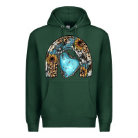 Sports Green sunflower gemstone rainbow Premium Hoodie - JahusDesignShop