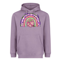 Lavender Easter Floral Spring Rainbow Heavyweight Hoodie - RanaPortraitStore