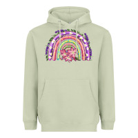 Matcha Easter Floral Spring Rainbow Heavyweight Hoodie - RanaPortraitStore