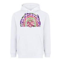 White Easter Floral Spring Rainbow Heavyweight Hoodie - RanaPortraitStore