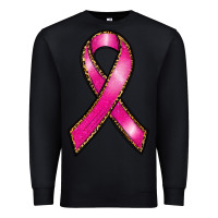 Black breast cancer ribbon Premium Sweatshirt - RanaPortraitStore