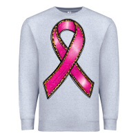 Heather Grey breast cancer ribbon Premium Sweatshirt - RanaPortraitStore