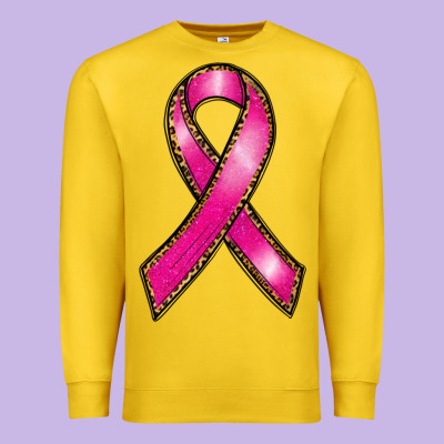 Breast Cancer Ribbon Premium Sweatshirt Designed By Ranaportraitstore