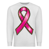 Oatmeal Heather breast cancer ribbon Premium Sweatshirt - RanaPortraitStore